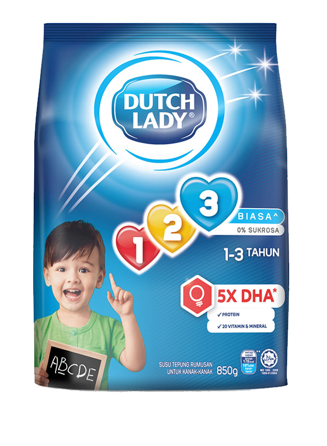 Dutch Lady 123 - plain 850g