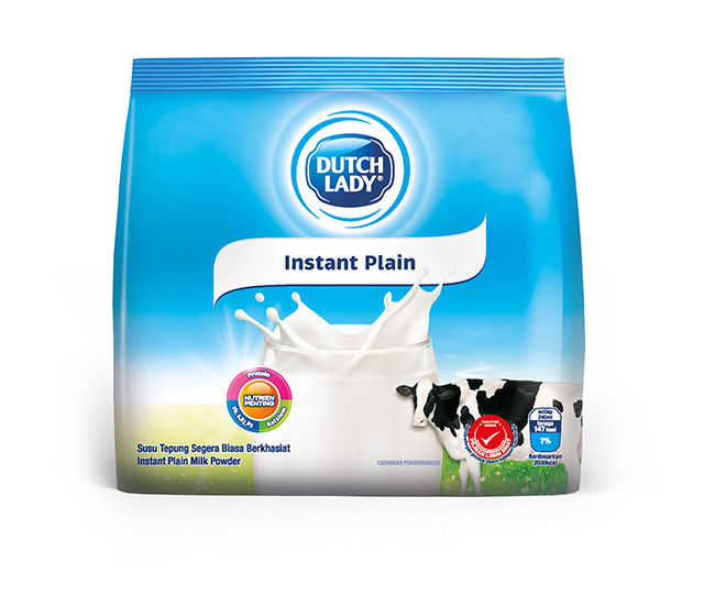 Instant plain milk powder