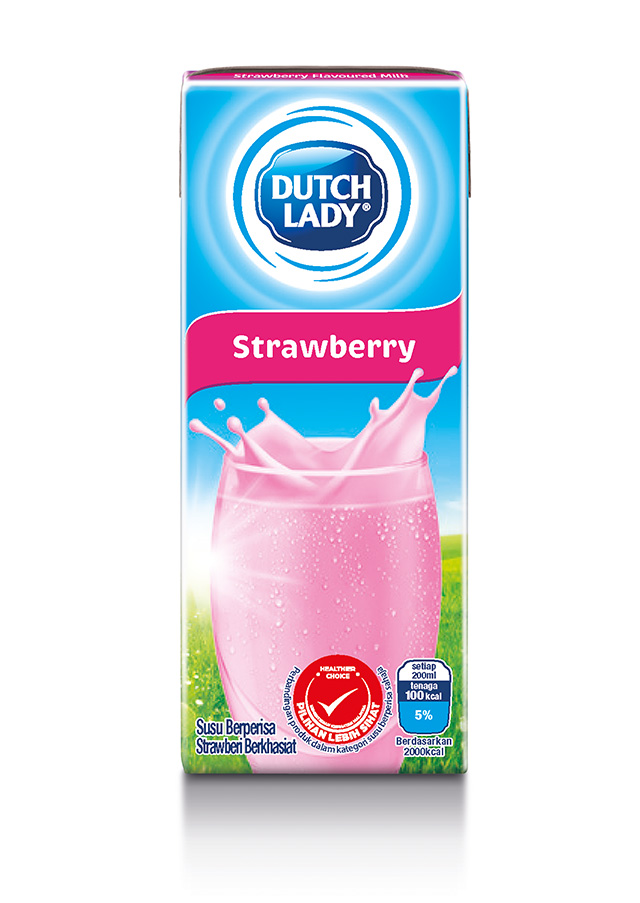 Susu Berperisa Strawberi